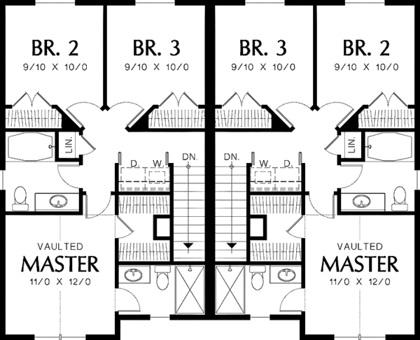 Architectural House Design - Country Floor Plan - Upper Floor Plan #48-825