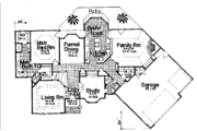 European Style House Plan - 3 Beds 3.5 Baths 3214 Sq/Ft Plan #52-156 