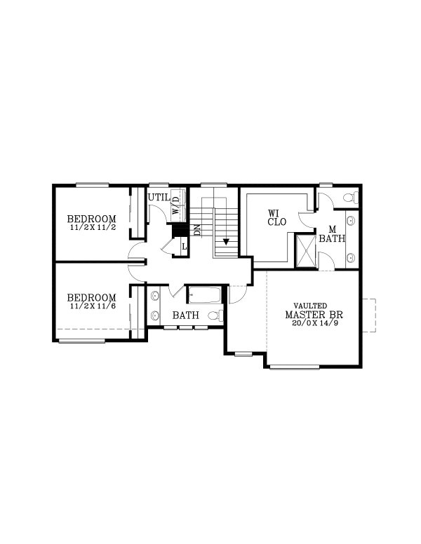 Home Plan - Contemporary Floor Plan - Upper Floor Plan #53-728