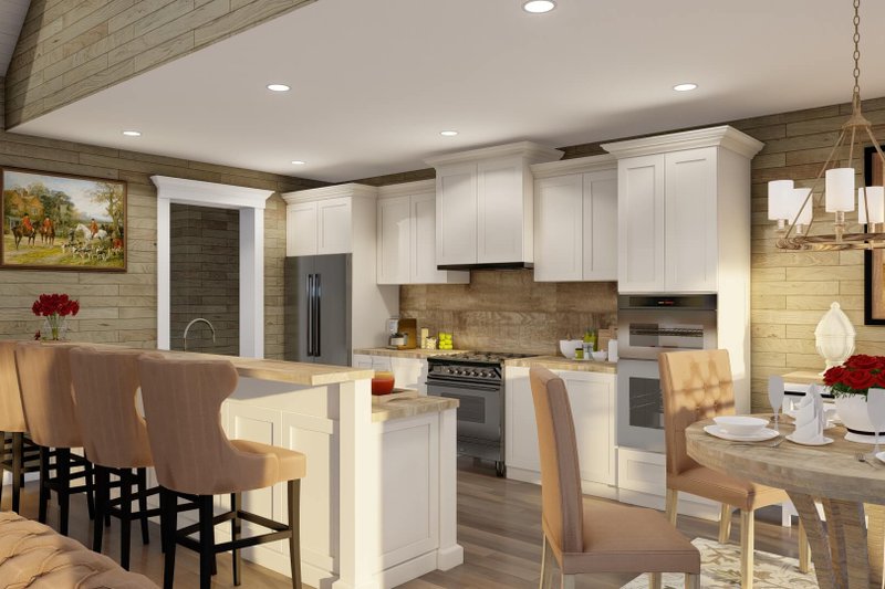 House Design - Interior - Kitchen 1 for European House Plan #17-2574 - 3 bed, 2.5 bath