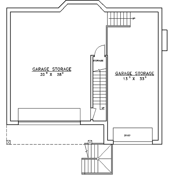 Dream House Plan - Traditional Floor Plan - Lower Floor Plan #117-154
