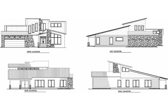 B/W elevations