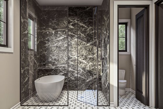 Interior - Bathroom 1 for Modern House Plan #455-443 - 3 bed, 2.5 bath