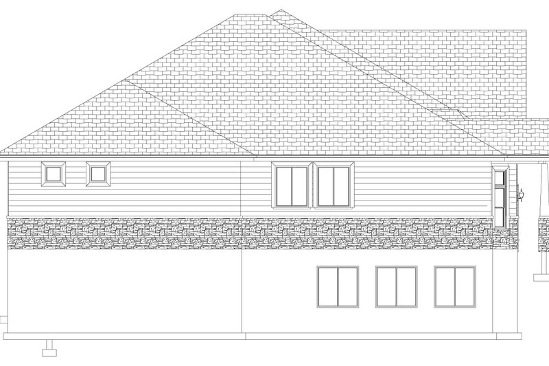 Architectural House Design - Exterior - Other Elevation for Craftsman House Plan #1060-237 - 2 bed, 3 bath