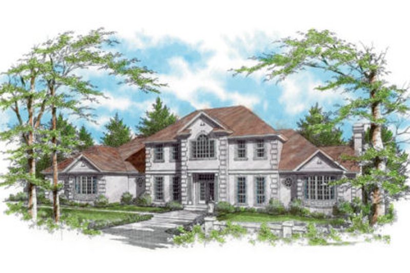Dream House Plan - European Exterior - Front Elevation Plan #48-349