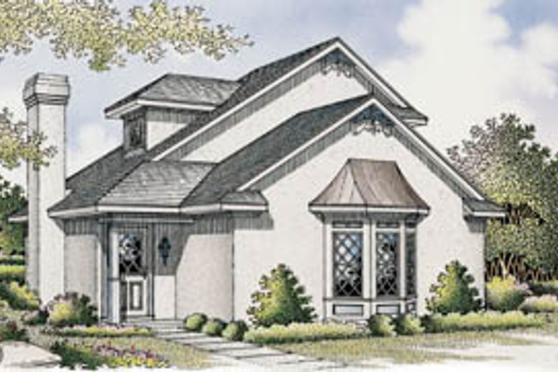 Home Plan - European Exterior - Front Elevation Plan #45-102