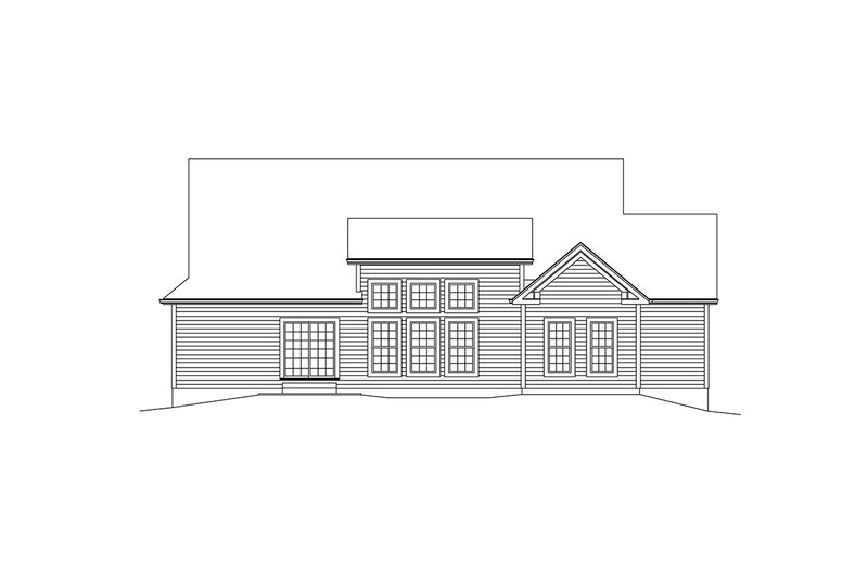 Dream House Plan - Exterior - Rear Elevation for Ranch House Plan #57-662 - 3 bed, 3 bath