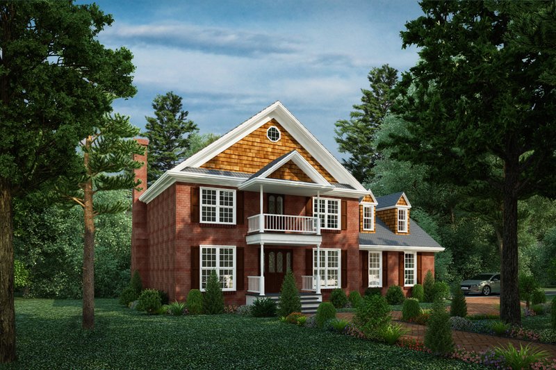 Home Plan - Traditional Exterior - Front Elevation Plan #30-349