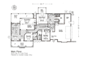 European Style House Plan - 3 Beds 2 Baths 2072 Sq/Ft Plan #310-649 