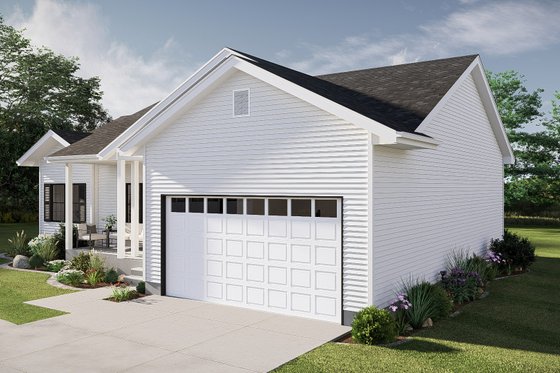 Exterior - Other Elevation 1 for Traditional House Plan #455-729 - 3 bed, 2 bath