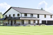 Barndominium Style House Plan - 4 Beds 3.5 Baths 3711 Sq/Ft Plan #1064-373 