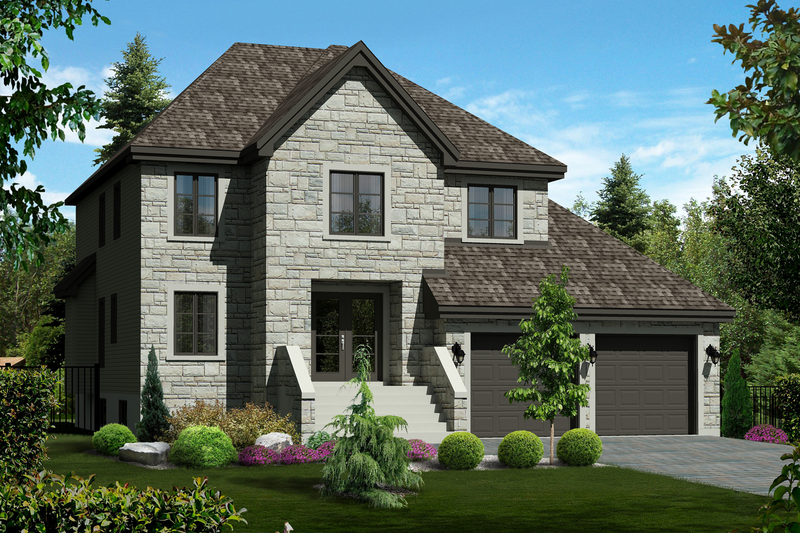 Architectural House Design - Traditional Exterior - Front Elevation Plan #25-4486