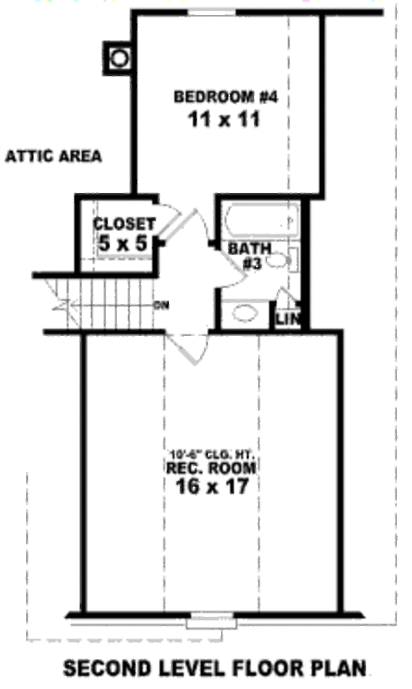 European Floor Plan - Upper Floor Plan #81-13754