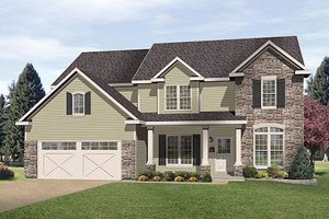 Traditional Exterior - Front Elevation Plan #22-543