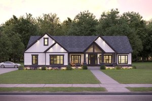 House Design - Exterior - Front Elevation for Country House Plan #1089-40 - 3 bed, 2.5 bath