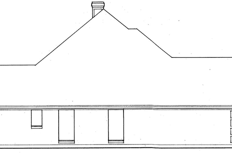 House Design - Exterior - Other Elevation 1 for Country House Plan #42-707 - 3 bed, 2 bath