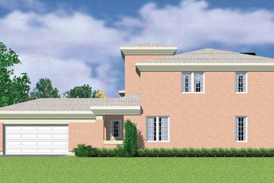 Exterior - Other Elevation for Mediterranean House Plan #72-1118 - 4 bed, 2.5 bath