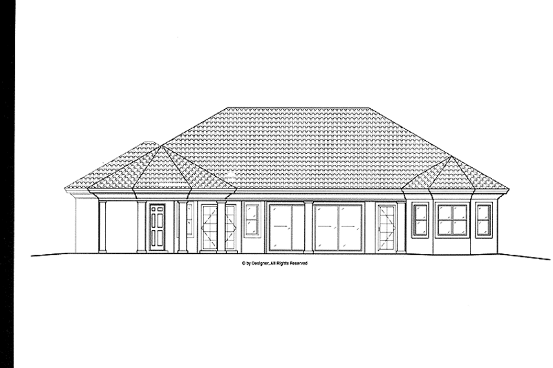 Dream House Plan - Exterior - Rear Elevation for Mediterranean House Plan #1017-142 - 3 bed, 4 bath
