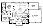 Country Style House Plan - 3 Beds 2 Baths 1948 Sq/Ft Plan #46-821 