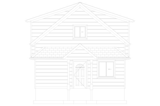 Exterior - Front Elevation 4 for Craftsman House Plan #1060-286 - 3 bed, 2 bath