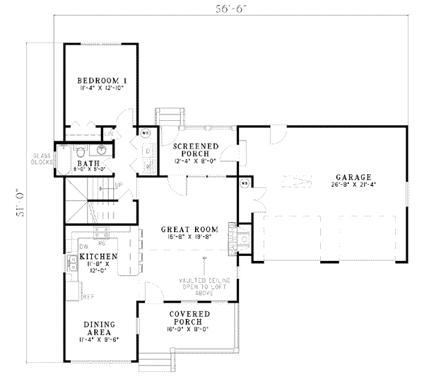 Home Plan - Country Floor Plan - Main Floor Plan #17-522