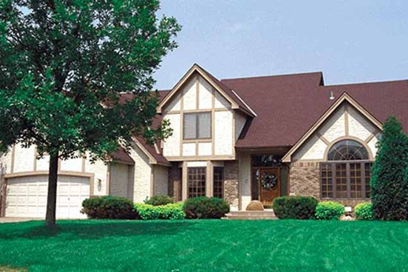 Home Plan - Tudor Exterior - Front Elevation Plan #51-870