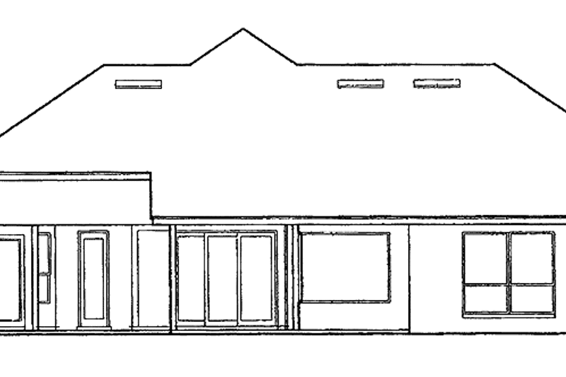 Dream House Plan - Exterior - Rear Elevation for European House Plan #417-740 - 3 bed, 3 bath