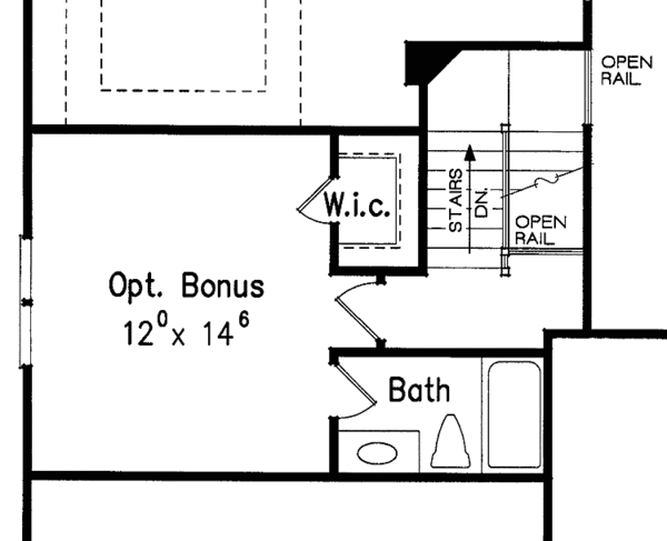 House Plan Design - Traditional Floor Plan - Upper Floor Plan #927-831