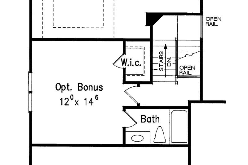 House Blueprint - Floor Plan - Upper Floor for Traditional House Plan #927-831 - 3 bed, 2 bath