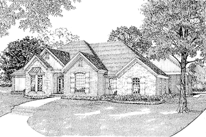 Traditional Exterior - Front Elevation Plan #17-2625