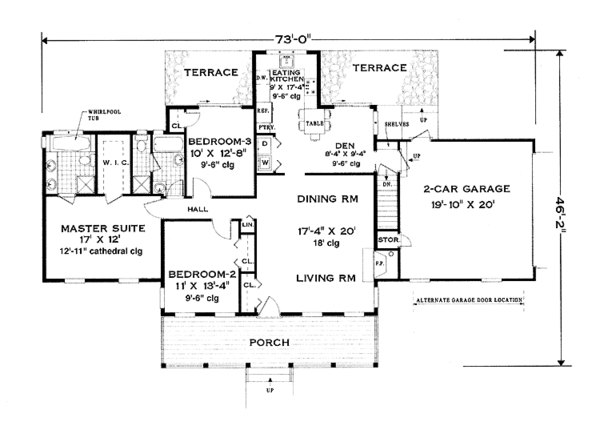 Home Plan - Classical Floor Plan - Main Floor Plan #3-297