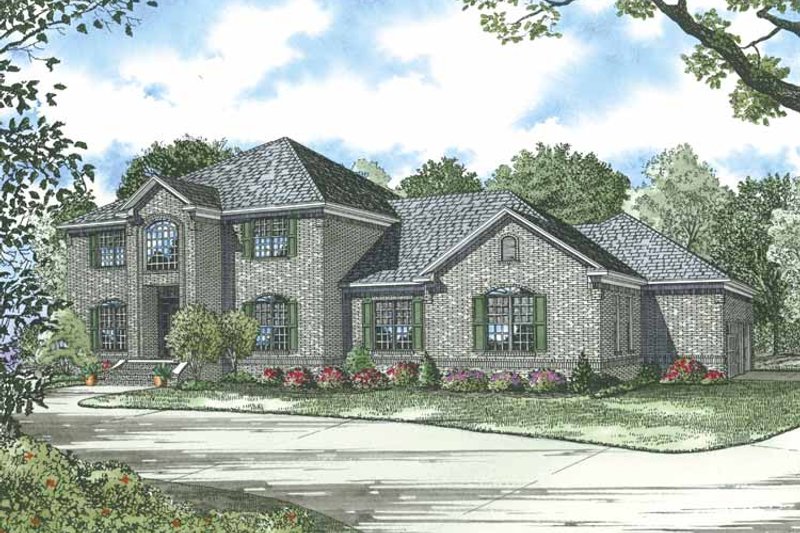 Architectural House Design - Traditional Exterior - Front Elevation Plan #17-2835