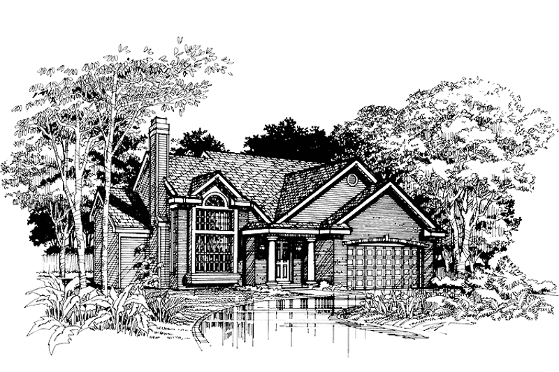 House Plan Design - Traditional Exterior - Front Elevation Plan #320-945