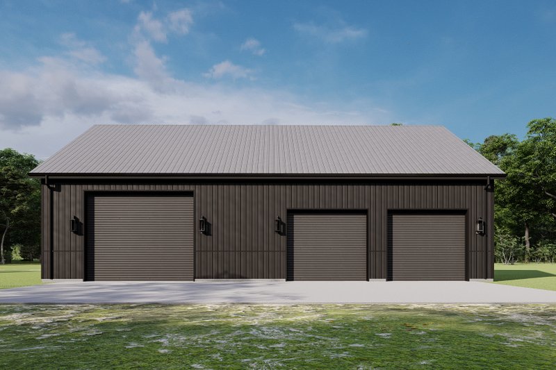 Home Plan - Exterior - Other Elevation 4 for Barndominium House Plan #1092-69 - 2 bed, 2 bath
