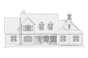Exterior - Front Elevation 3 for Traditional House Plan #901-100 - 3 bed, 2.5 bath