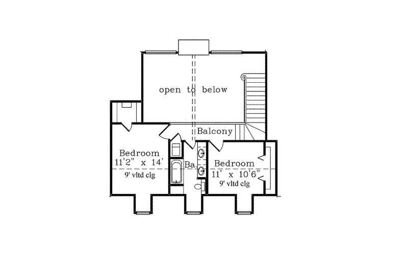 Home Plan - Floor Plan - Upper Floor for Country House Plan #985-15 - 4 bed, 3 bath
