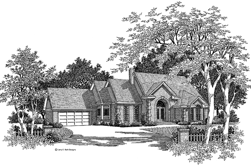 Dream House Plan - Traditional Exterior - Front Elevation Plan #952-58