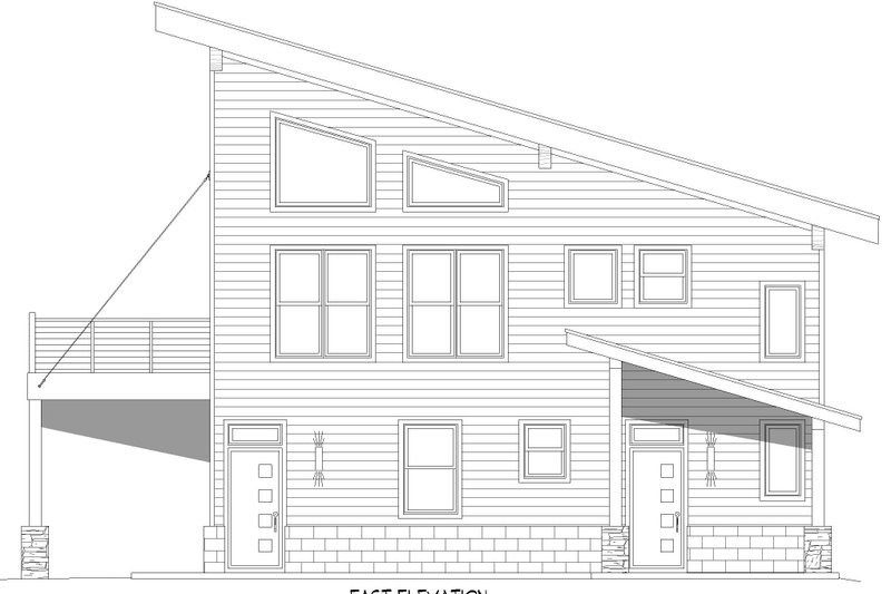 Dream House Plan - Exterior - Front Elevation 3 for Contemporary House Plan #932-556 - 2 bed, 2 bath