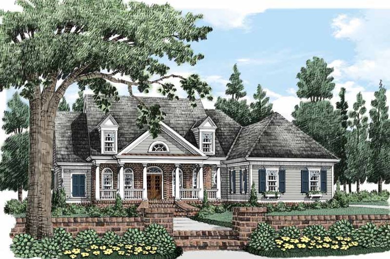 Colonial Style House Plan - 3 Beds 2.5 Baths 2490 Sq/Ft Plan #927-486 ...