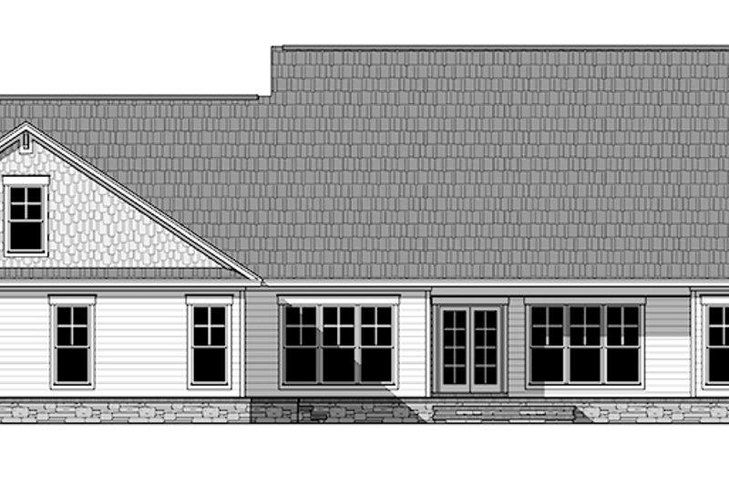 Home Plan - Exterior - Rear Elevation for Craftsman House Plan #21-434 - 4 bed, 3.5 bath