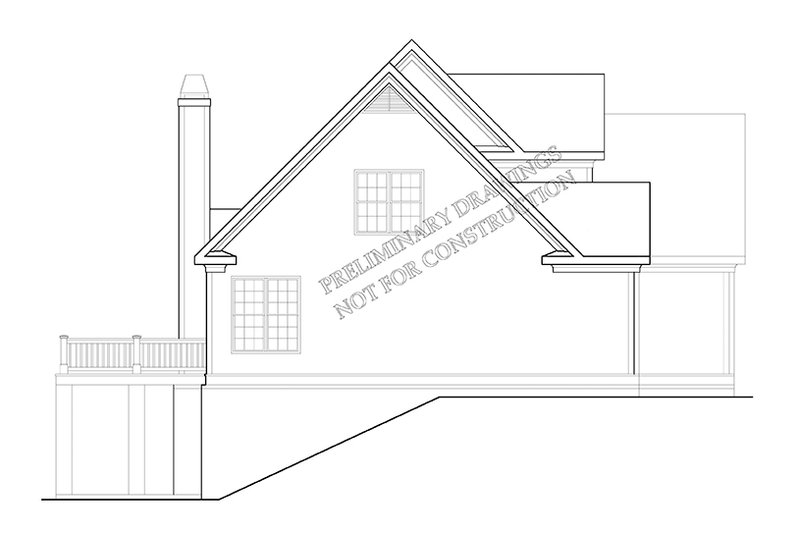 Home Plan - Exterior - Other Elevation 1 for European House Plan #927-967 - 3 bed, 2.5 bath
