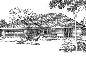 Architectural House Design - Country Exterior - Front Elevation Plan #997-11