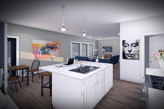 Interior - Kitchen for Farmhouse House Plan #70-1510 - 3 bed, 2.5 bath