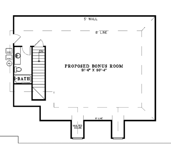 House Design - Classical Floor Plan - Upper Floor Plan #17-3099