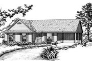 Ranch Style House Plan - 3 Beds 1.5 Baths 988 Sq/Ft Plan #36-254 