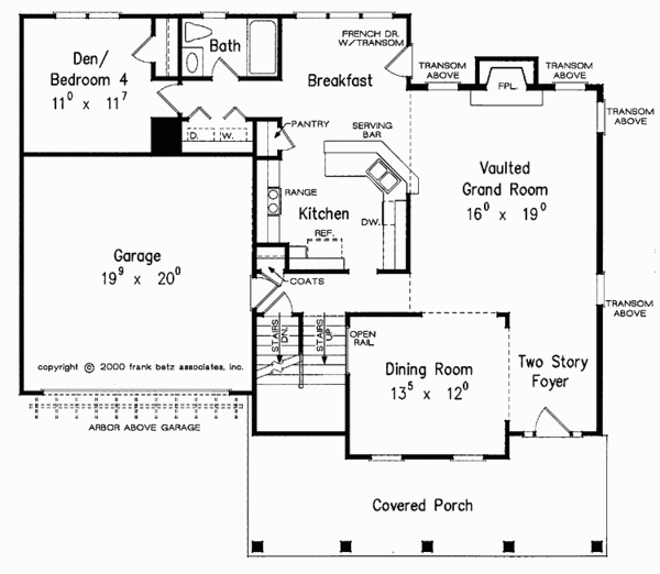 House Design - Country Floor Plan - Main Floor Plan #927-633