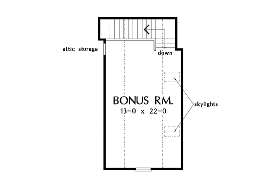 Floor Plan - Other Floor for European House Plan #929-315 - 3 bed, 2 bath