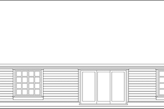 Exterior - Rear Elevation for Craftsman House Plan #48-788 - 3 bed, 2 bath