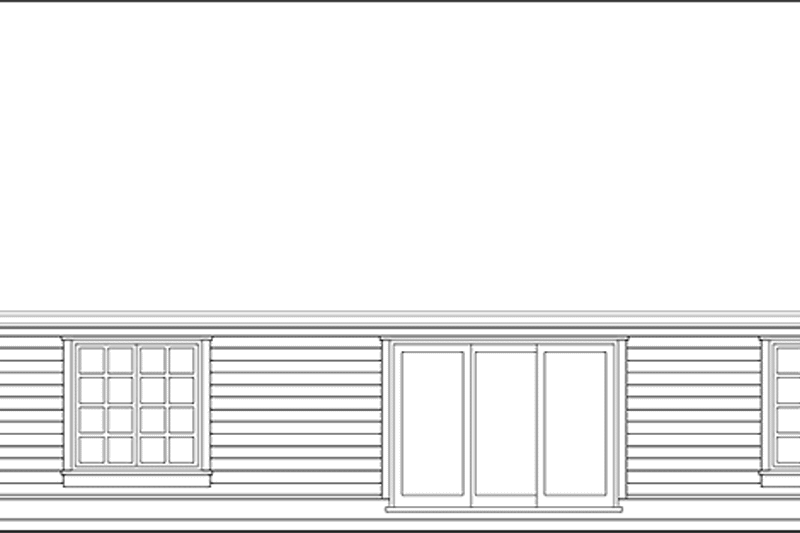 Home Plan - Exterior - Rear Elevation for Craftsman House Plan #48-788 - 3 bed, 2 bath