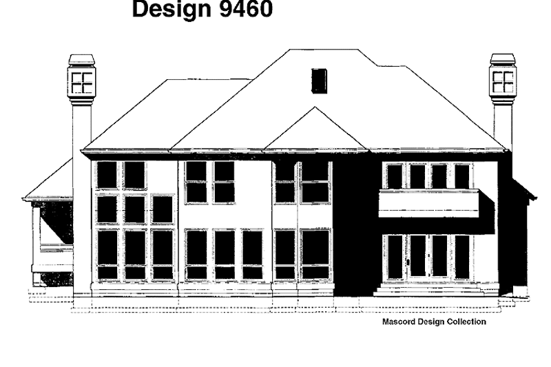 Home Plan - Exterior - Rear Elevation for Traditional House Plan #48-717 - 3 bed, 2.5 bath